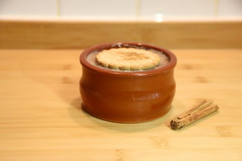 Natilla con chocolate