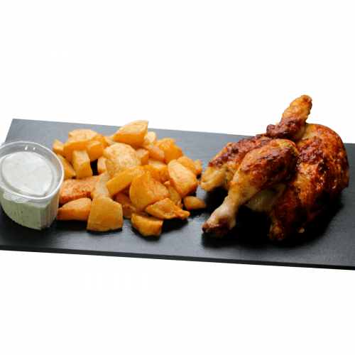 Menú 1/2 Pollo con Patatas