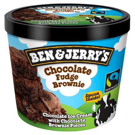 Tarrina B&J de Chocolate Fudge Brownie 100ml