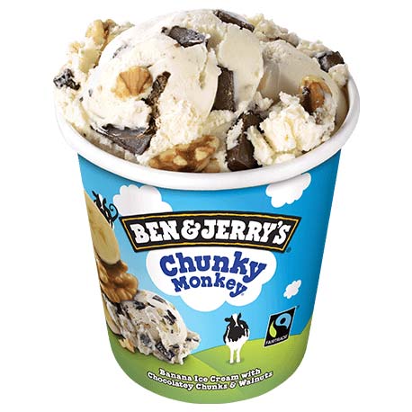 Tarrina B&J de Chunky Monkey 465ml